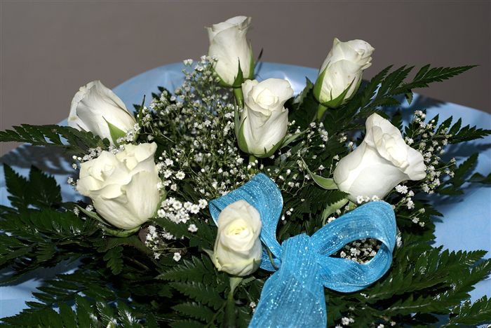 White rose bouquet 