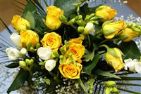 Yellow rose bouquet 