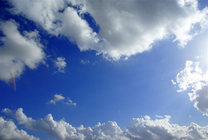 blue sky with clouds 